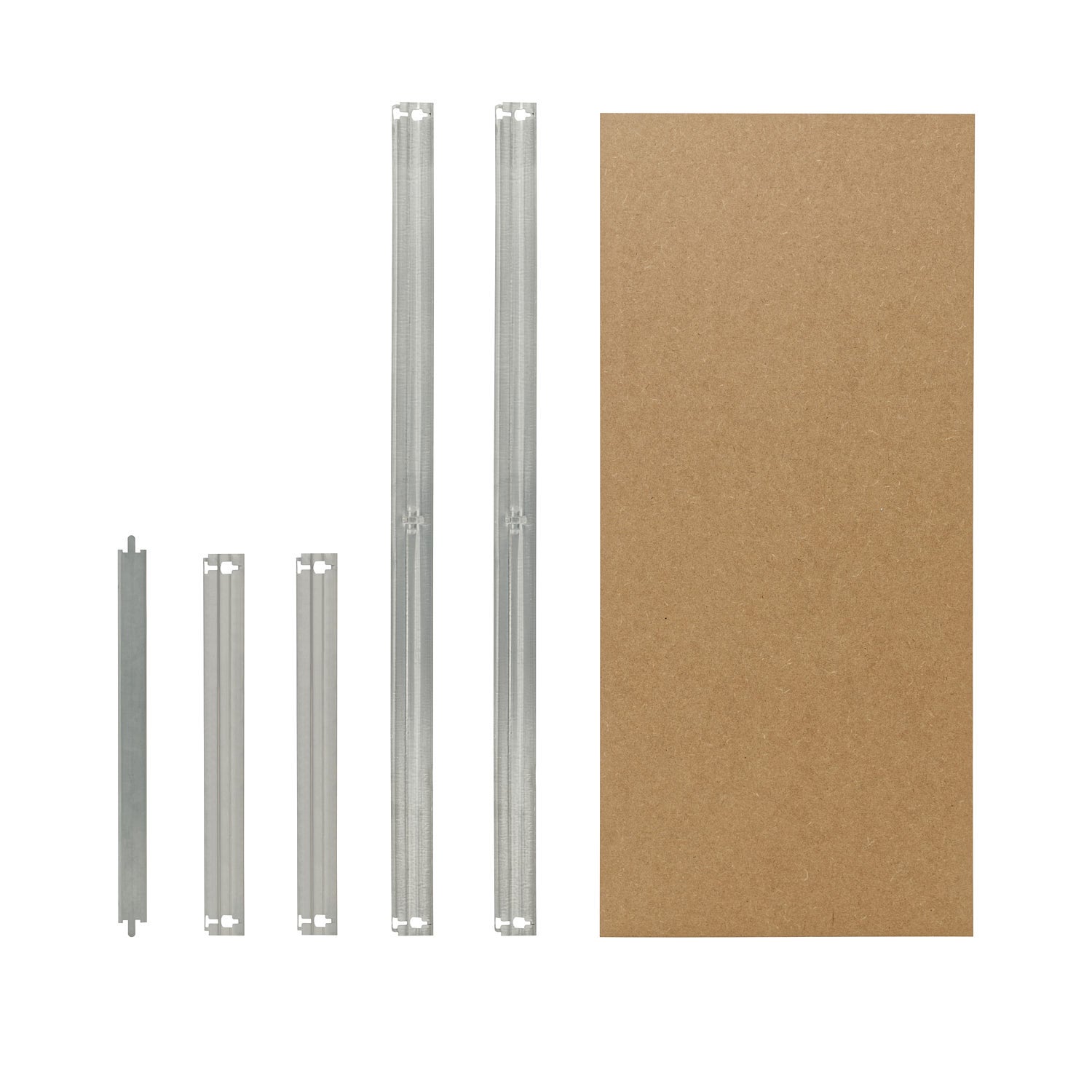 shelfplaza HOME 50x30 cm set ripiano completo in zincato per scaffali per carichi pesanti HOME