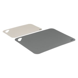 MasterClass Tagliere Antiscivolo con Finitura Antiaderente, in Plastica, 36 cm x 28 cm - Grigio