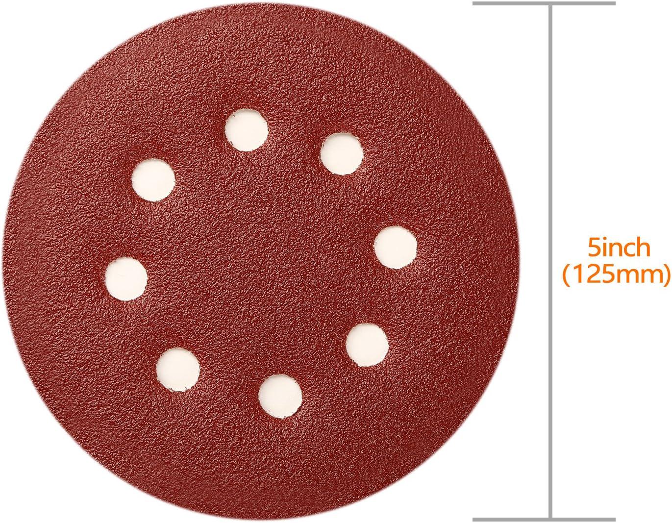 Dischi Abrasivi 125 Mm Grana 80 - 100 Pezzi | Per Levigatrice Orbitale, Legno E Metallo - Foto 6