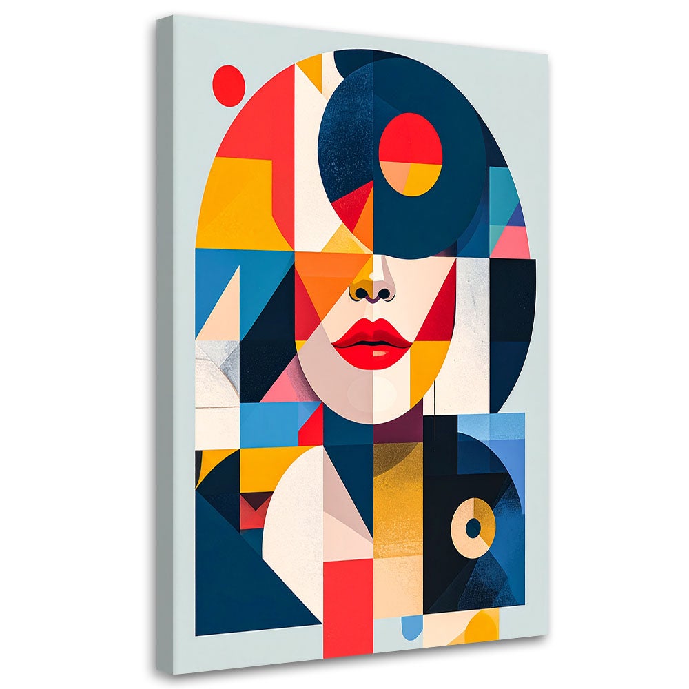 Obraz do salonu sypialni biura, Abstrakcja Kobieta Bauhaus 60x90