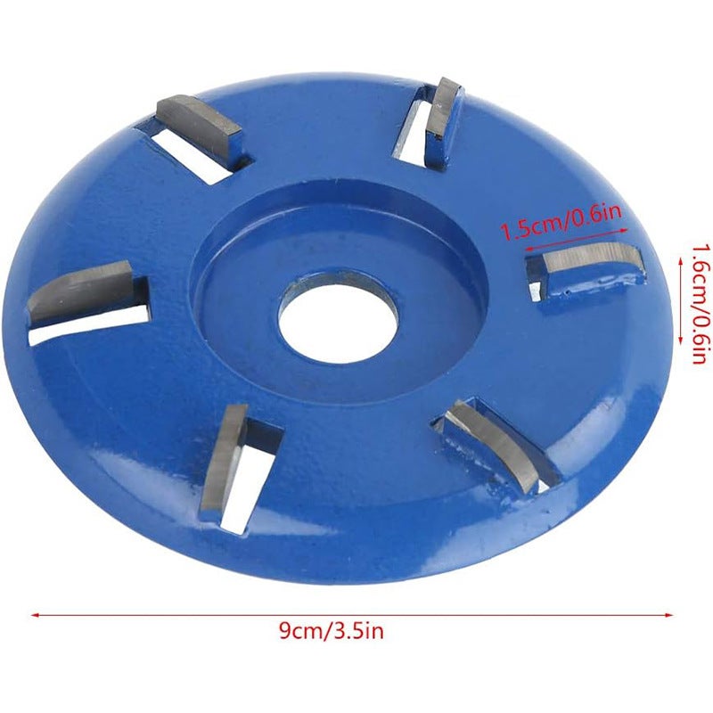Disco per taglio del legno, disco per taglio del legno, smerigliatrice angolare per rimozione ceppi, disco per intaglio del legno a 6 denti, taglieri - 2