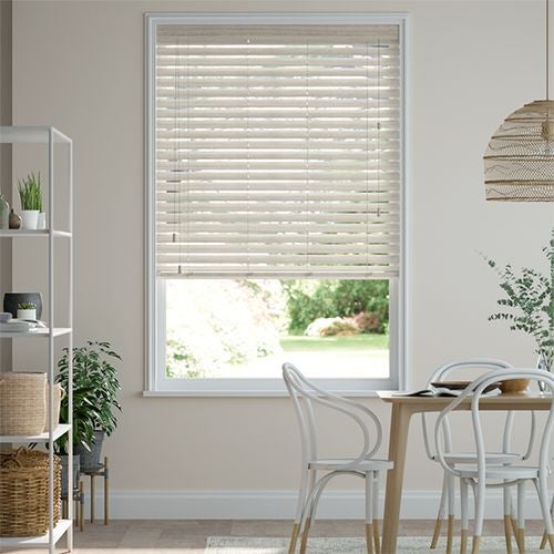 Venecianas madera efecto madera con escalerilla color beige tx 81x240 - cortinadecor