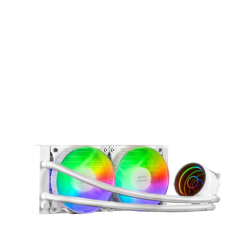 Mars Gaming Blanco Refrigeración Líquida Cpu Ml-One240 Tdp 400W, 2 Ventiladores Frgb - Imagen 5