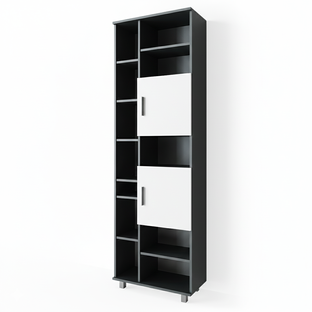 Vicco Szafka łazienkowa Ilias, Antracyt/biały, 60 x 190 cm