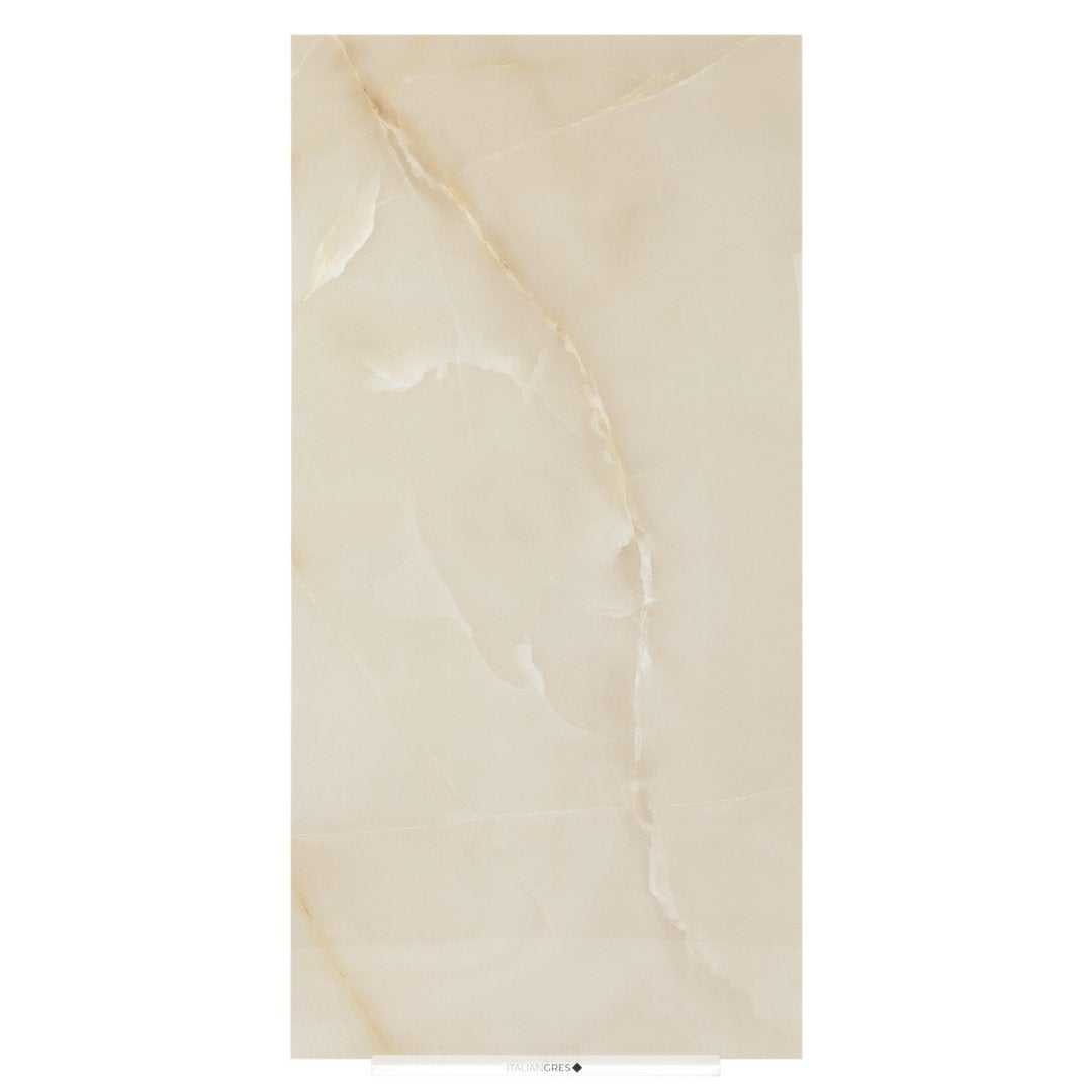 Charme Beige - Marmo Onice Lucido - Piastrelle 60x120 cm 10 mm - MAO 5001 60x120 GLOSSY 10 mm - 5