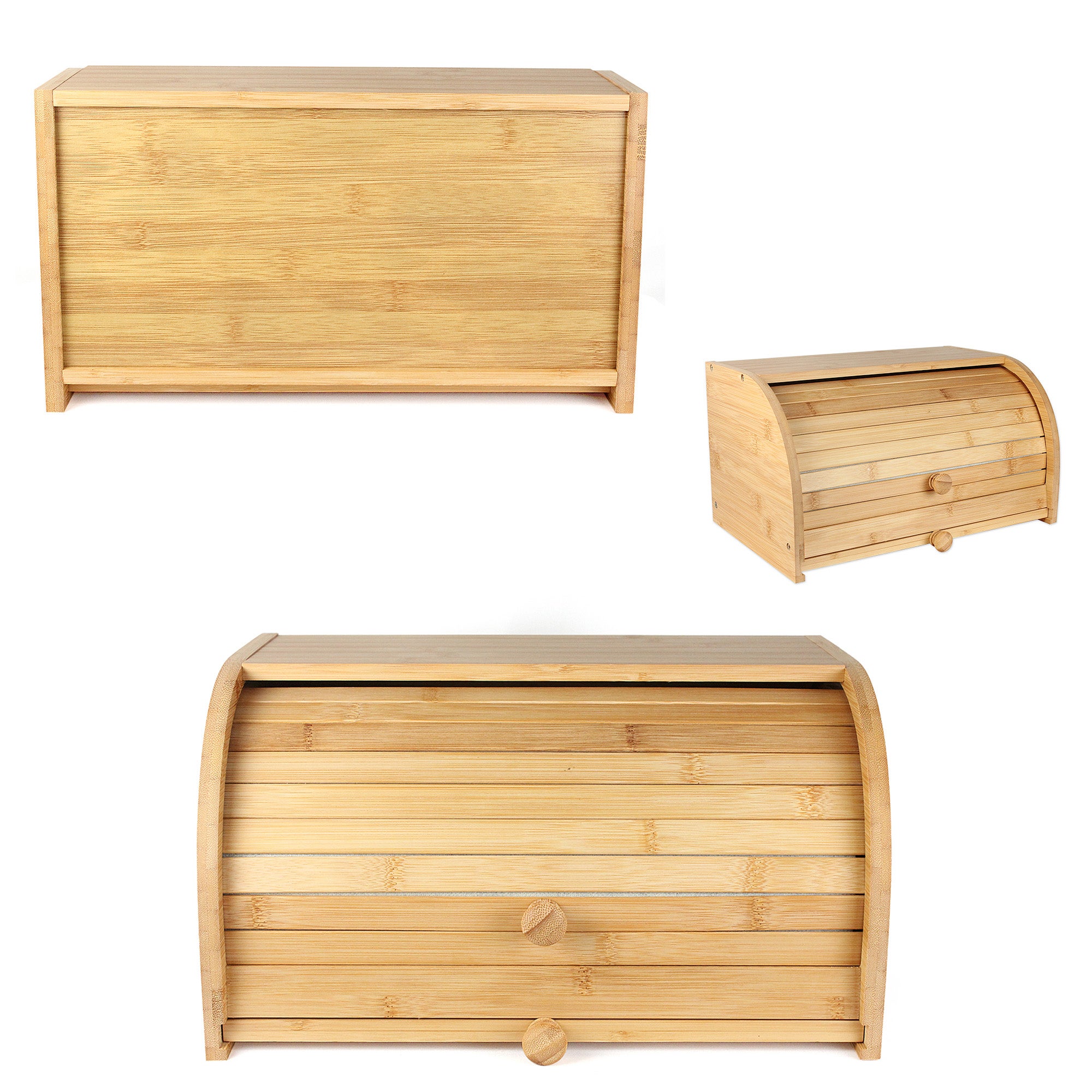 Boîte à pain bambou naturel fermeture par glissière planche à découper rainurée intégrée conservation pain viennoiseries design élégant durable - 9