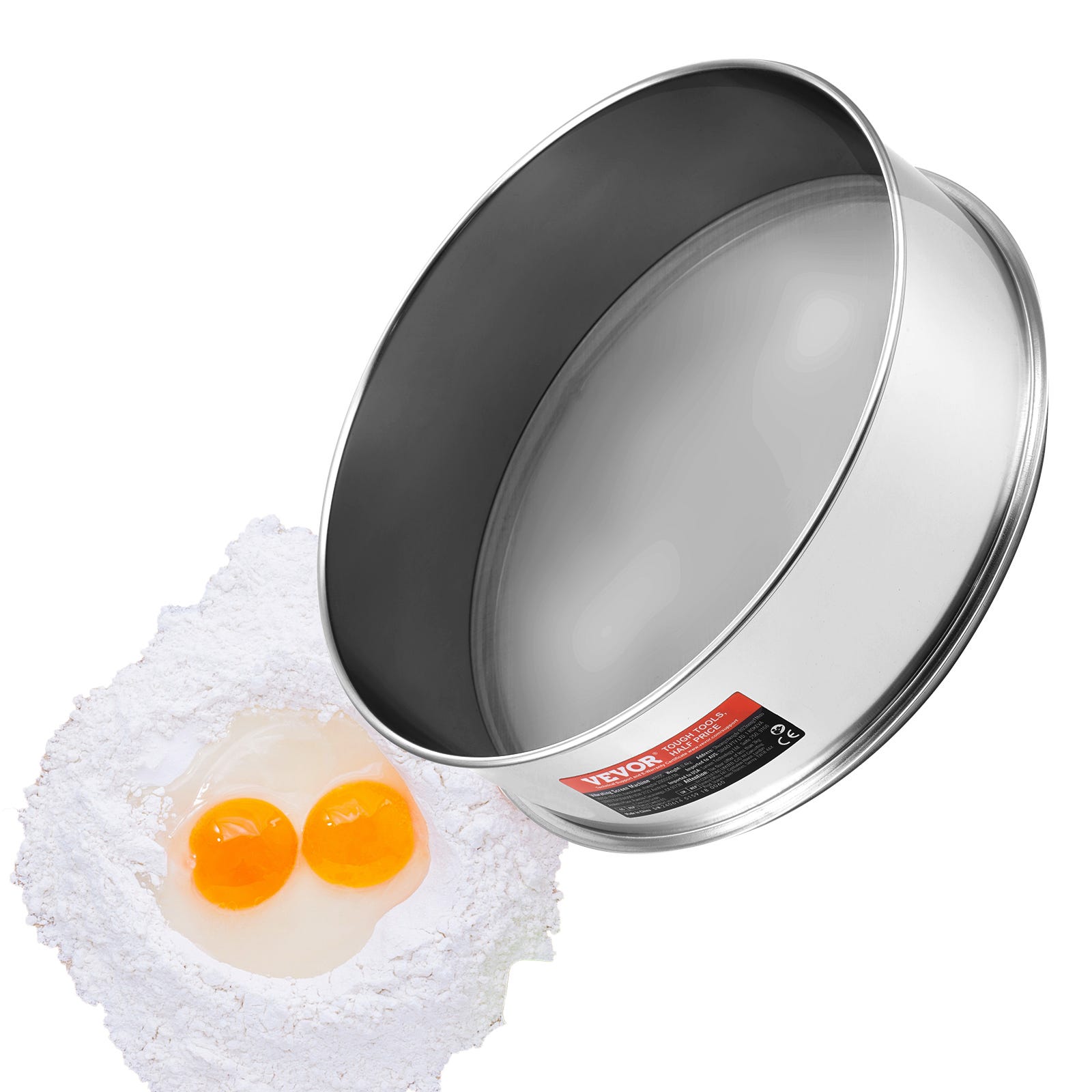 aro Setaccio per farina, acciaio inox, 22.5 x 8.2 cm, argento aro Setaccio per farina, acciaio inox, 22.5 x 8.2 cm, argento