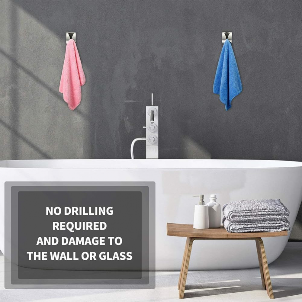 Lot De 12 Crochets Adhésifs 3M Pour Mur De Salle De Bain Porte Serviettes Crochets Auto Adhesifs Etanches Pour Cuisine Salon Bureau Et Porte Mante 98454714