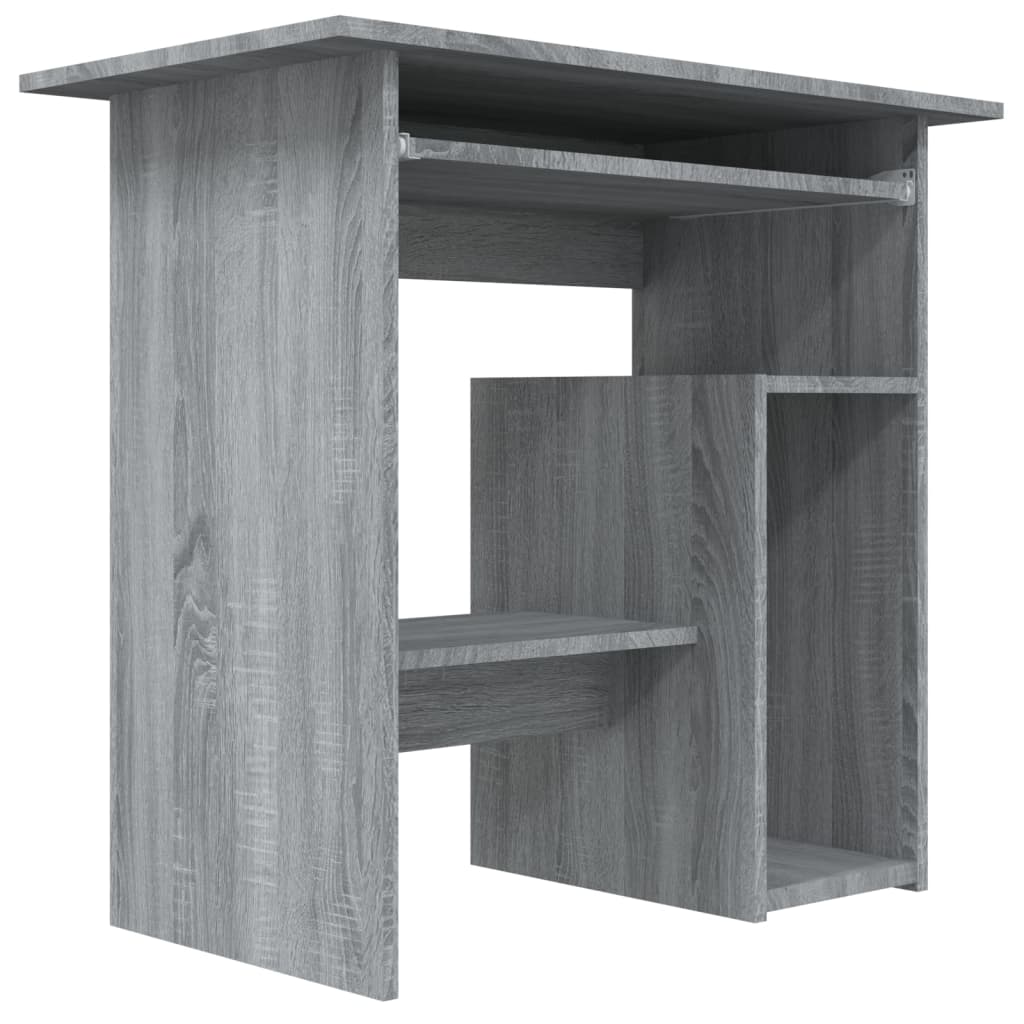 Bureau，Table de travail，Table d'étude Sonoma gris 80x45x74 cm Bois d'ingénierie CWV17323 - 4