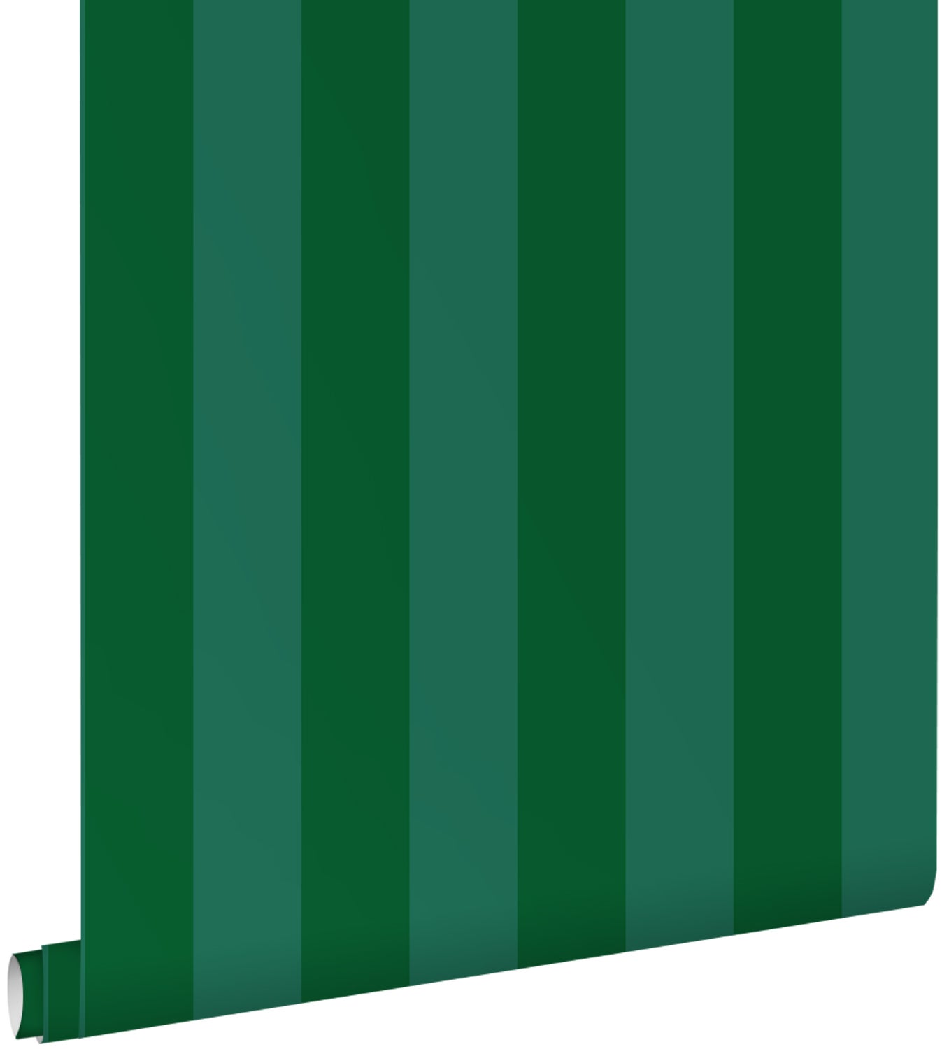 Tapeta paski ciemnej zieleni - 53 cm x 10.05 m - ESTAHOME