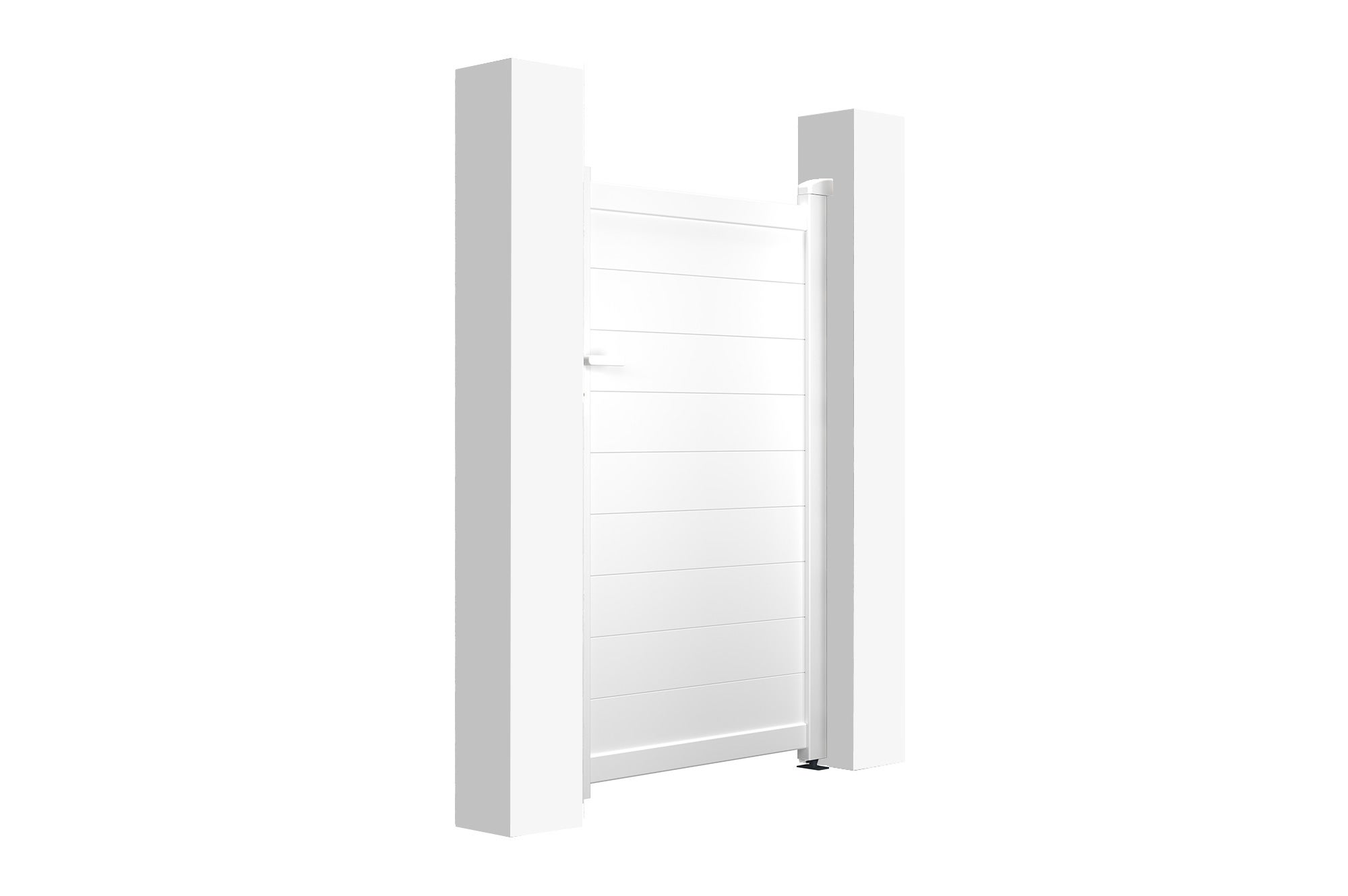 Portillon aluminium 1 m H.160 cm blanc EIGER - 5
