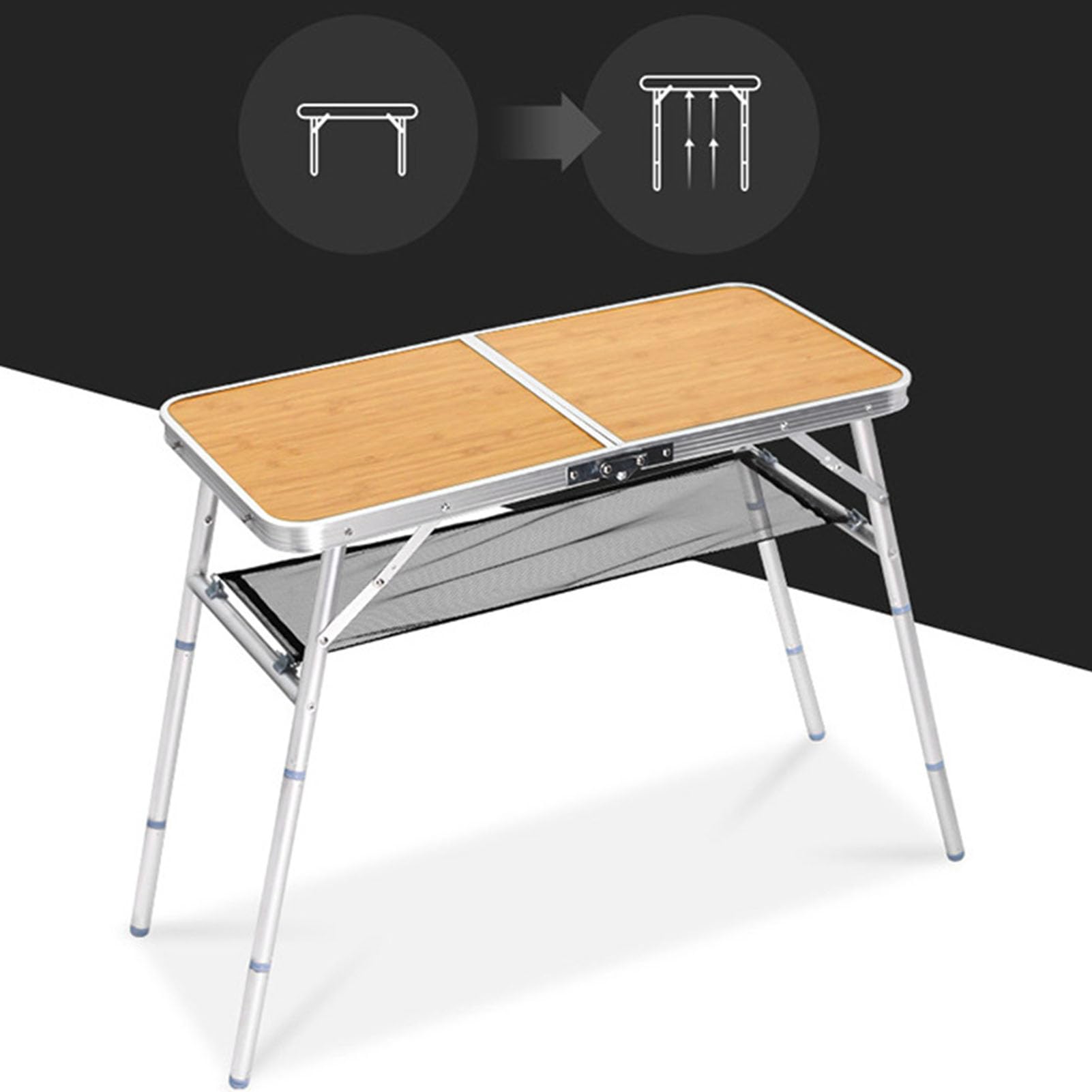 Table de camping Table de pique-nique pliante portable légère pour activités de - 2