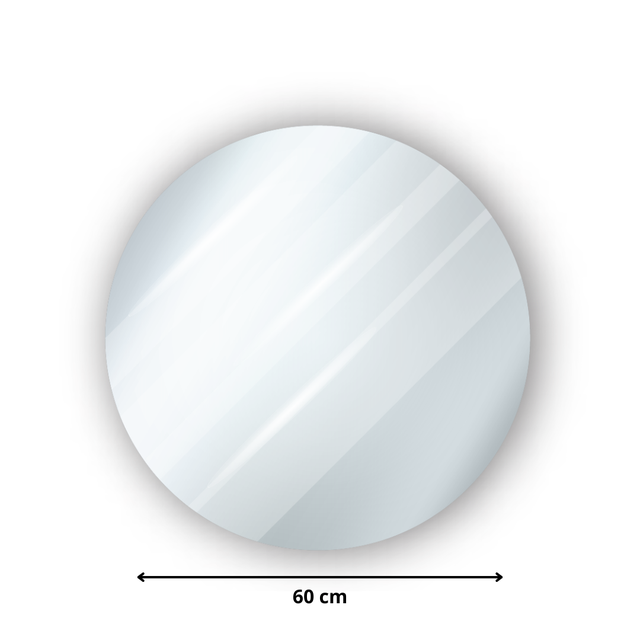 Rond verre acrylique miroir 3 mm - Diamètre 60 cm (600 mm) - Disque verre synthétique - Miroir rond