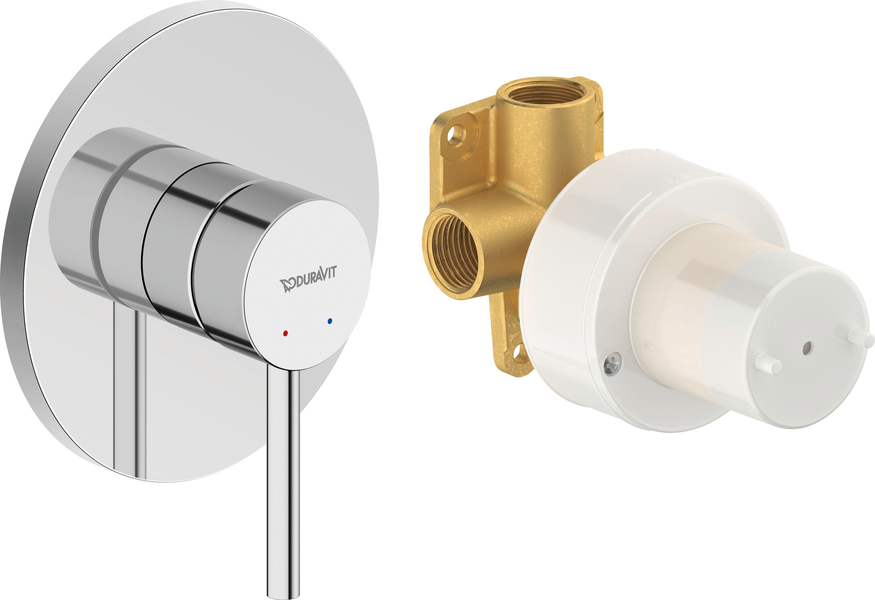 Bateria podtynkowa prysznicowa Duravit Circle chrom + korpus podtynkowy