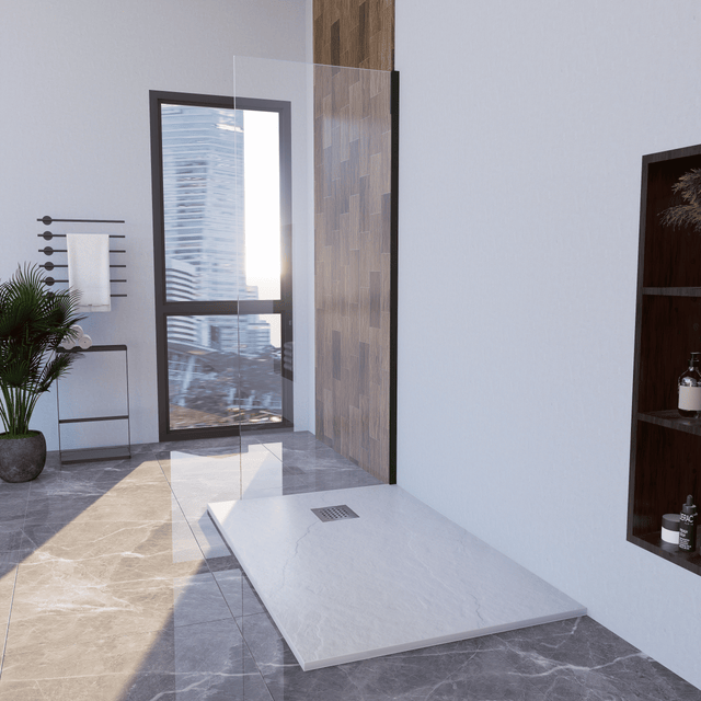 Plato De Ducha Stone Smart Blanco Liso 170x70