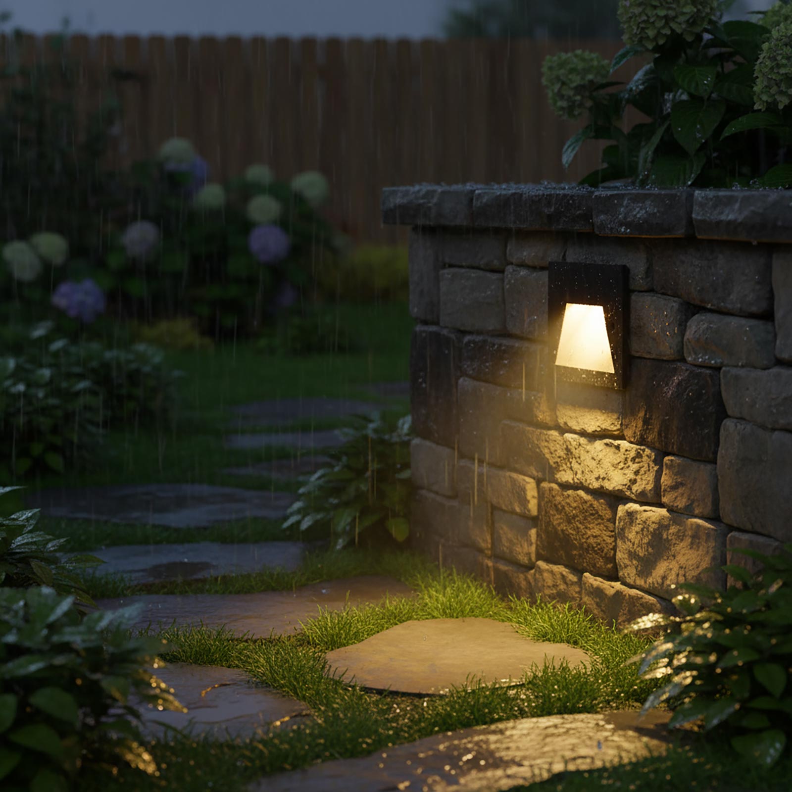 Faretto segnapassi IP65 LED 3W incasso scatola 503 scale giardino viale gradini 230V COLORE NERO LUCE LED CCT DA 3000K a 6000K - 3