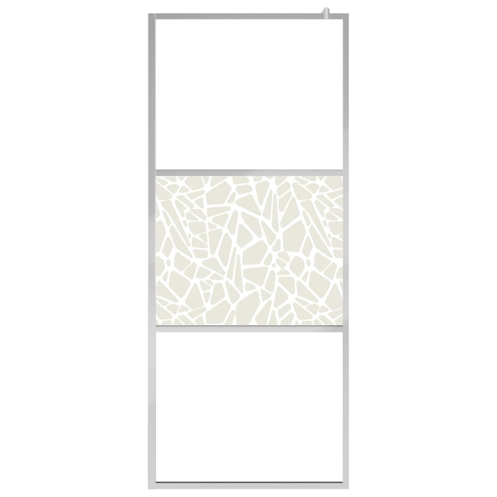 Maison Exclusive - Parete per Doccia Walk-in in Vetro ESG Design Pietra 80x195 cm - 8