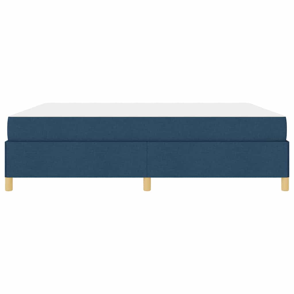 Cadre de lit en tissu bleu pour la chambre, 180 × 200 cm - 8