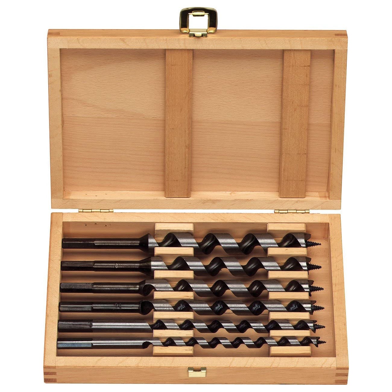 Set de burghie elicoidale PROHAJN tip LEWIS pt lemn prindere hexagonala 6 buc de 230 mm