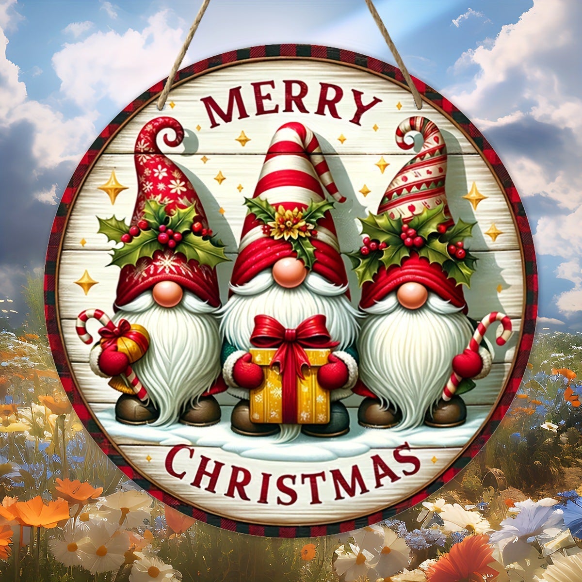 Cartelli natalizi per porta e portico Buon Natale Appeso a parete Banner Natale Cartello di benvenuto Decorazione per la casa Capodanno 2025 Navidad Kerst  15