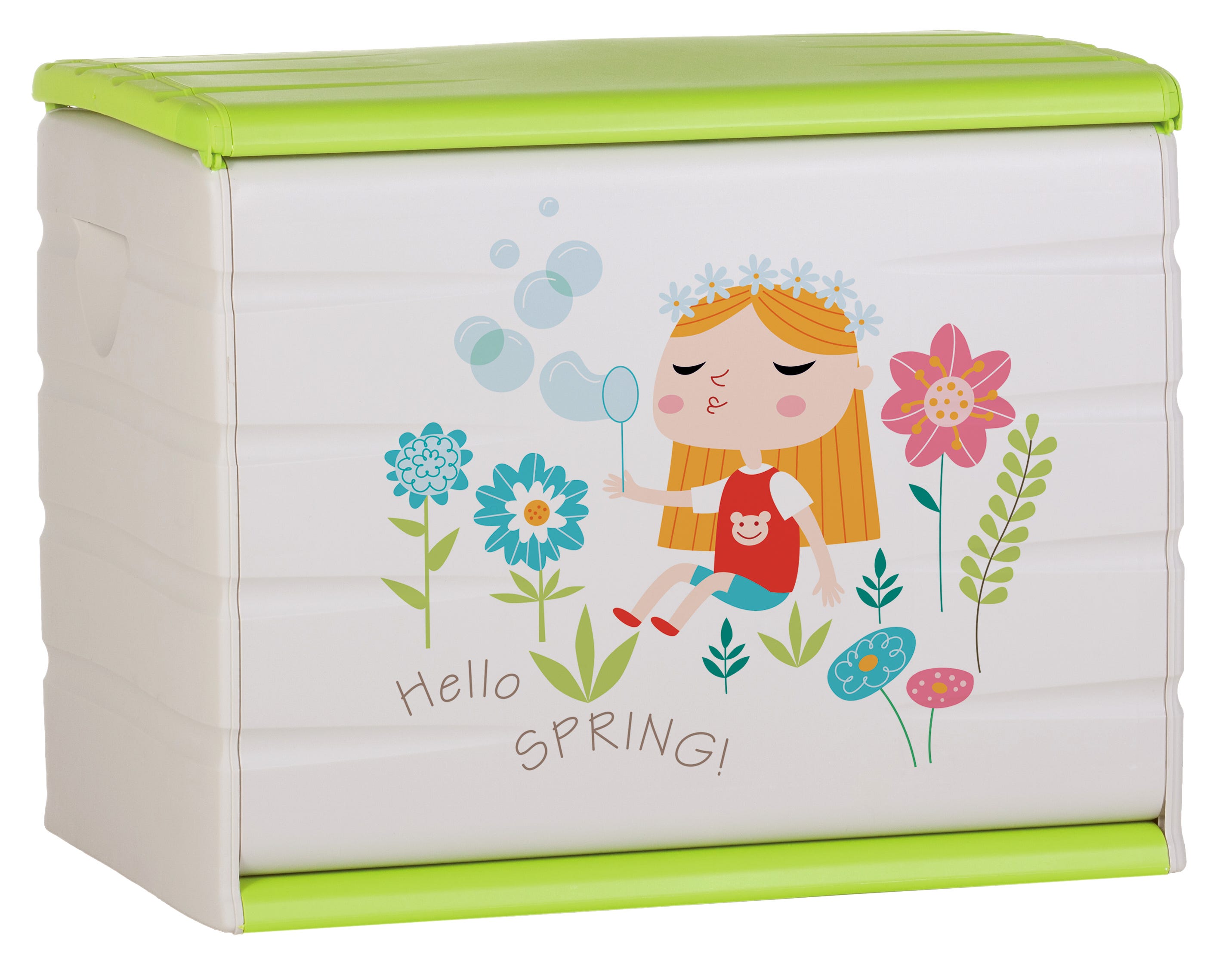 Skrzynia z żywicy o wymiarach 61x80x53 cm i pojemności 260L