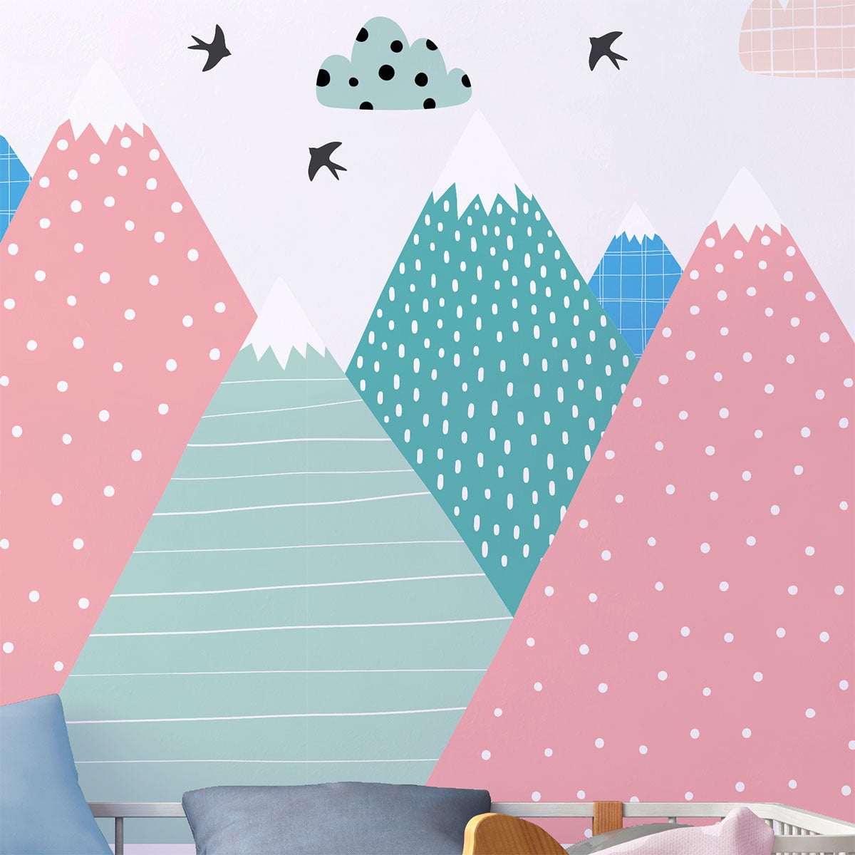 Adesivo bambino di montagna scandinavo vineka - Sticker adesivo - adesivi murali - 70x105cm - 7