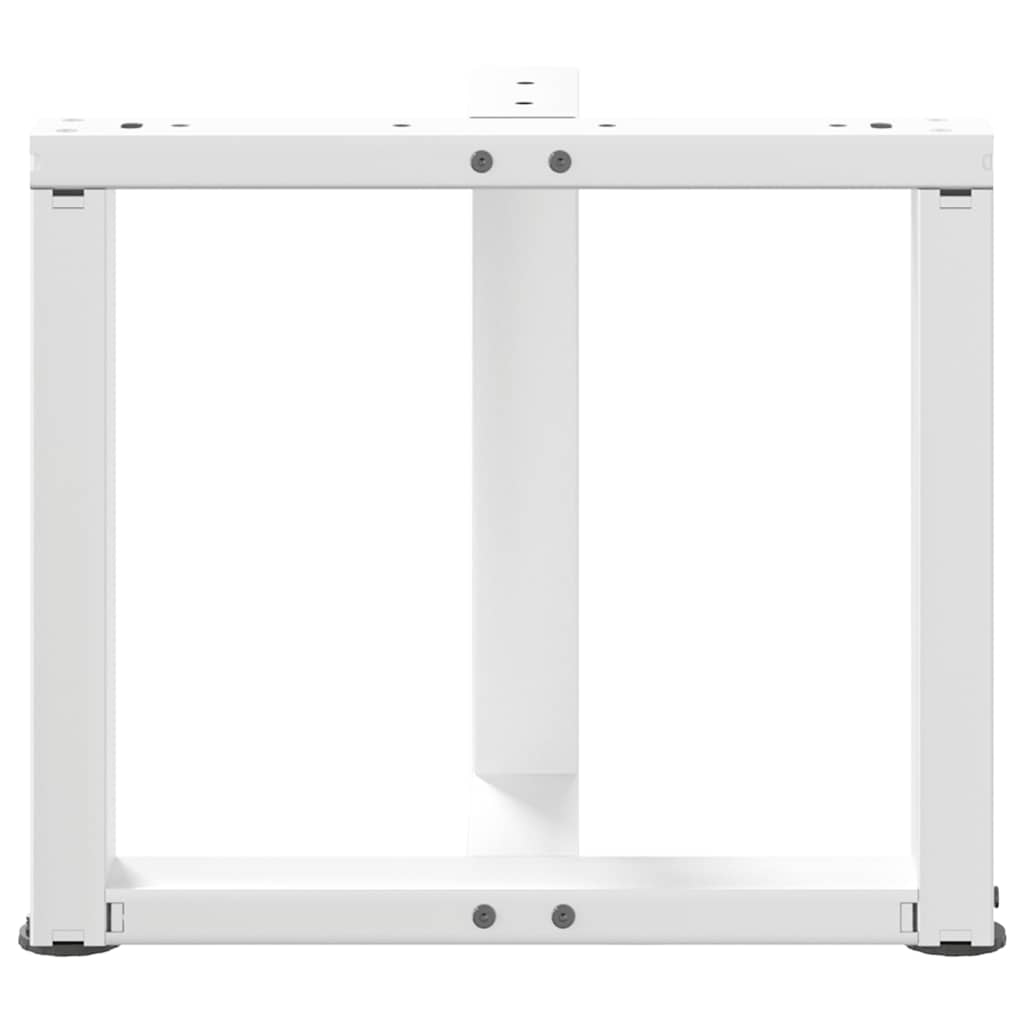 Pernas de mesa de centro em forma de T?2 peças de aço branco - COMFORTXL - 6