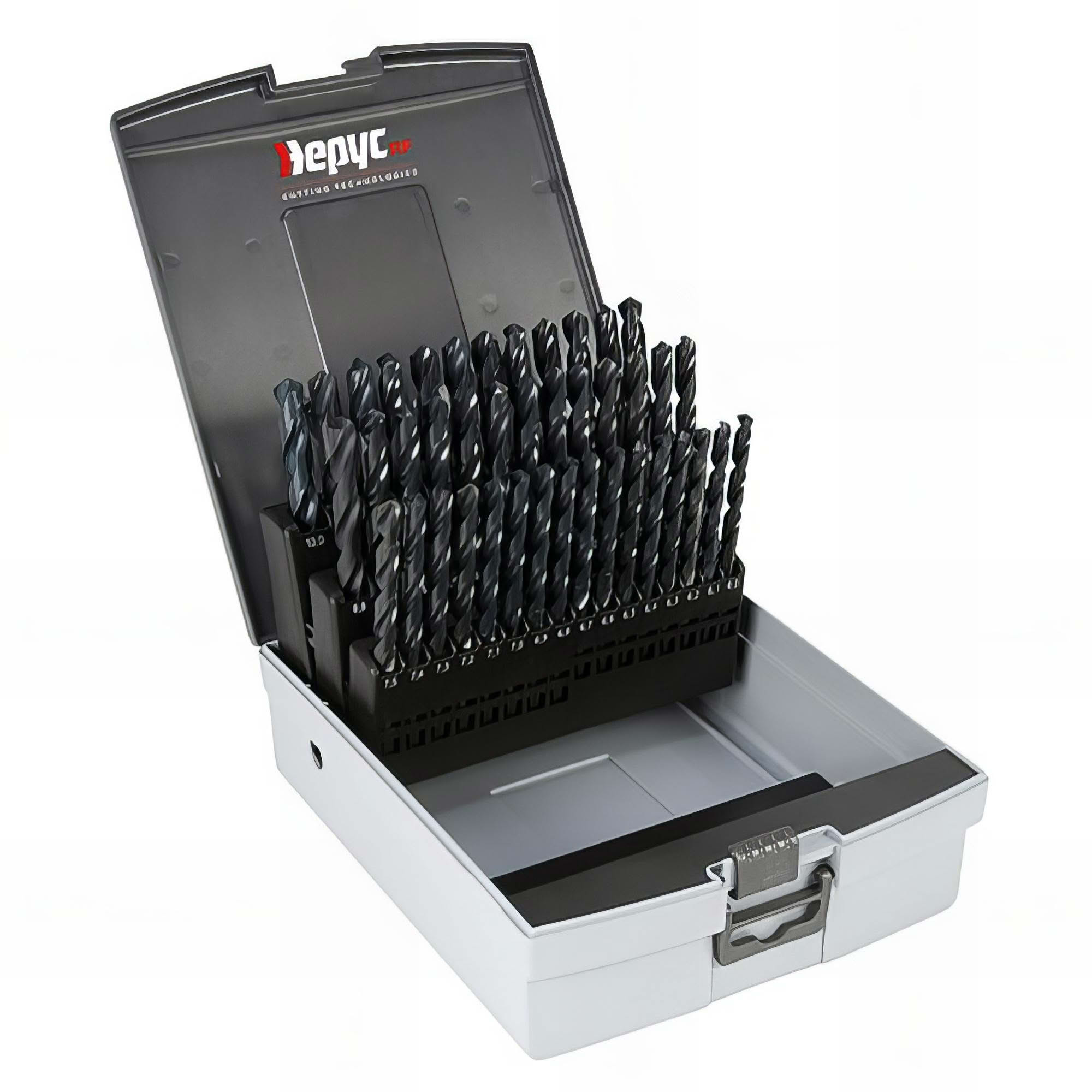 Coffret de 10 forêts HSS meulés en métal ø 1 x L. 10 mm