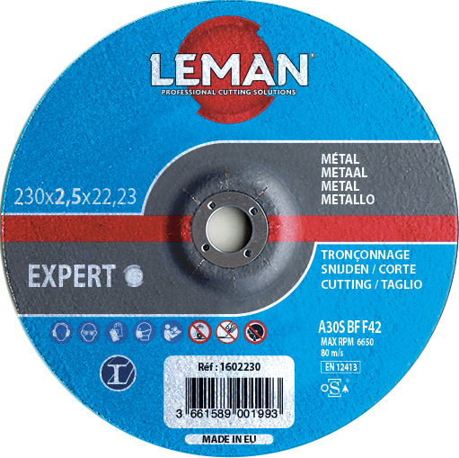 LEMAN1605125 DISCO CORTE METAL D.125X2.5.X22.23 OSA LEMAN | Leroy Merlin
