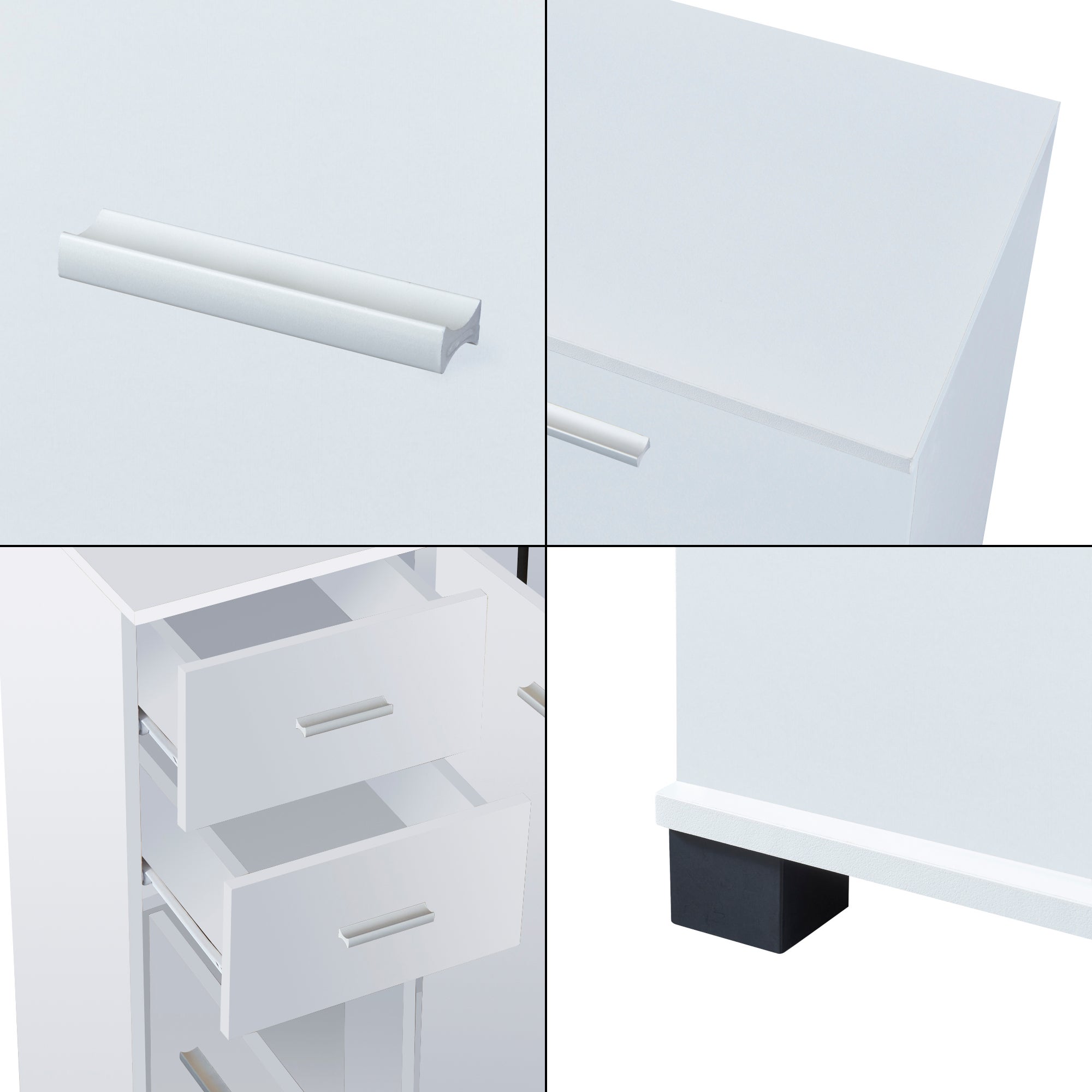 Commode Crimla 76 x 80 x 28 cm blanc [en.casa] - 6