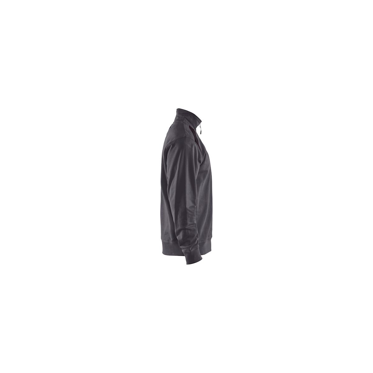 Sweat col camionneur bicolore Gris moyen/Noir - Blaklader - Taille S - 4