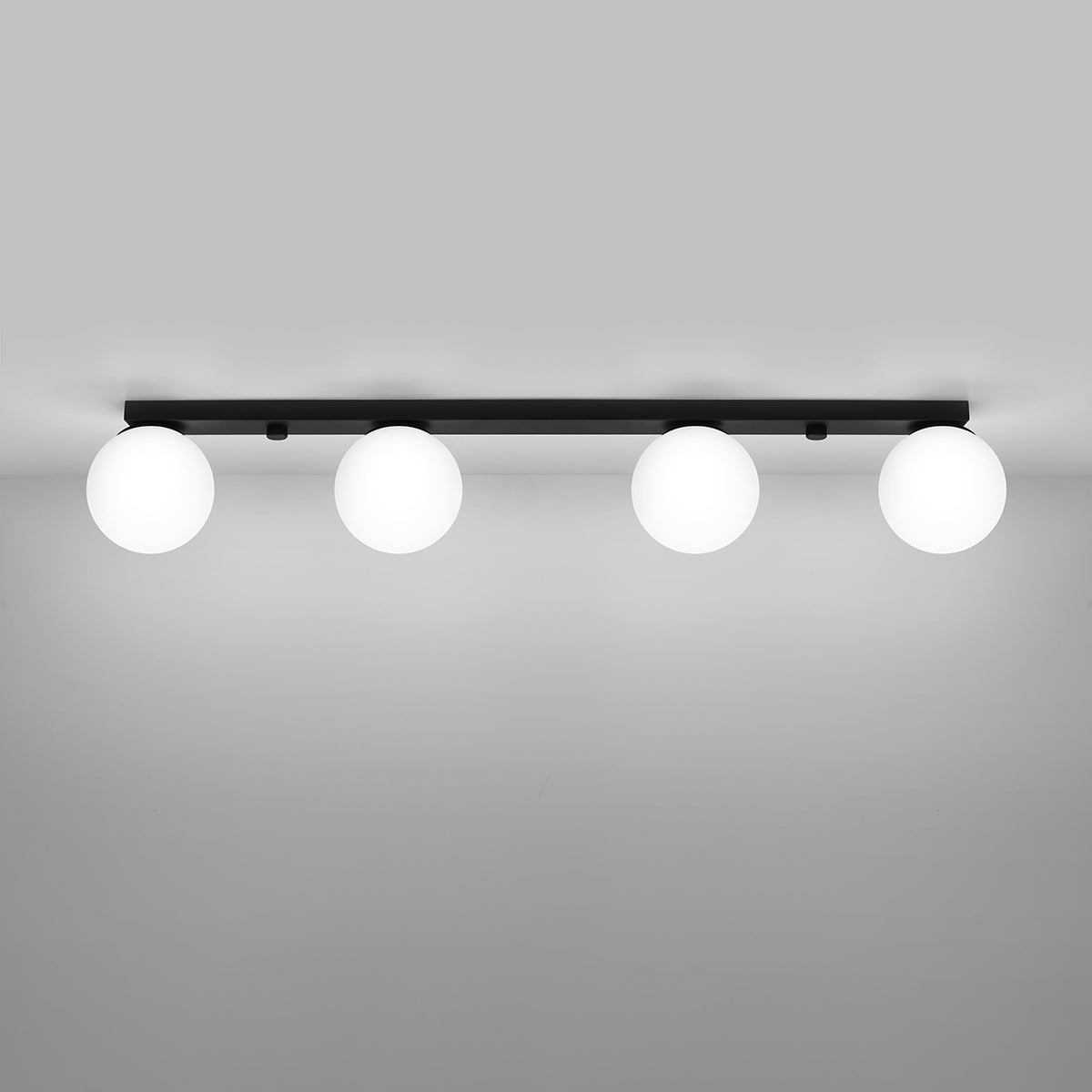 Plafon ZYNFI 4 czarny LED 3000K - 88x12x14.5cm Sollux