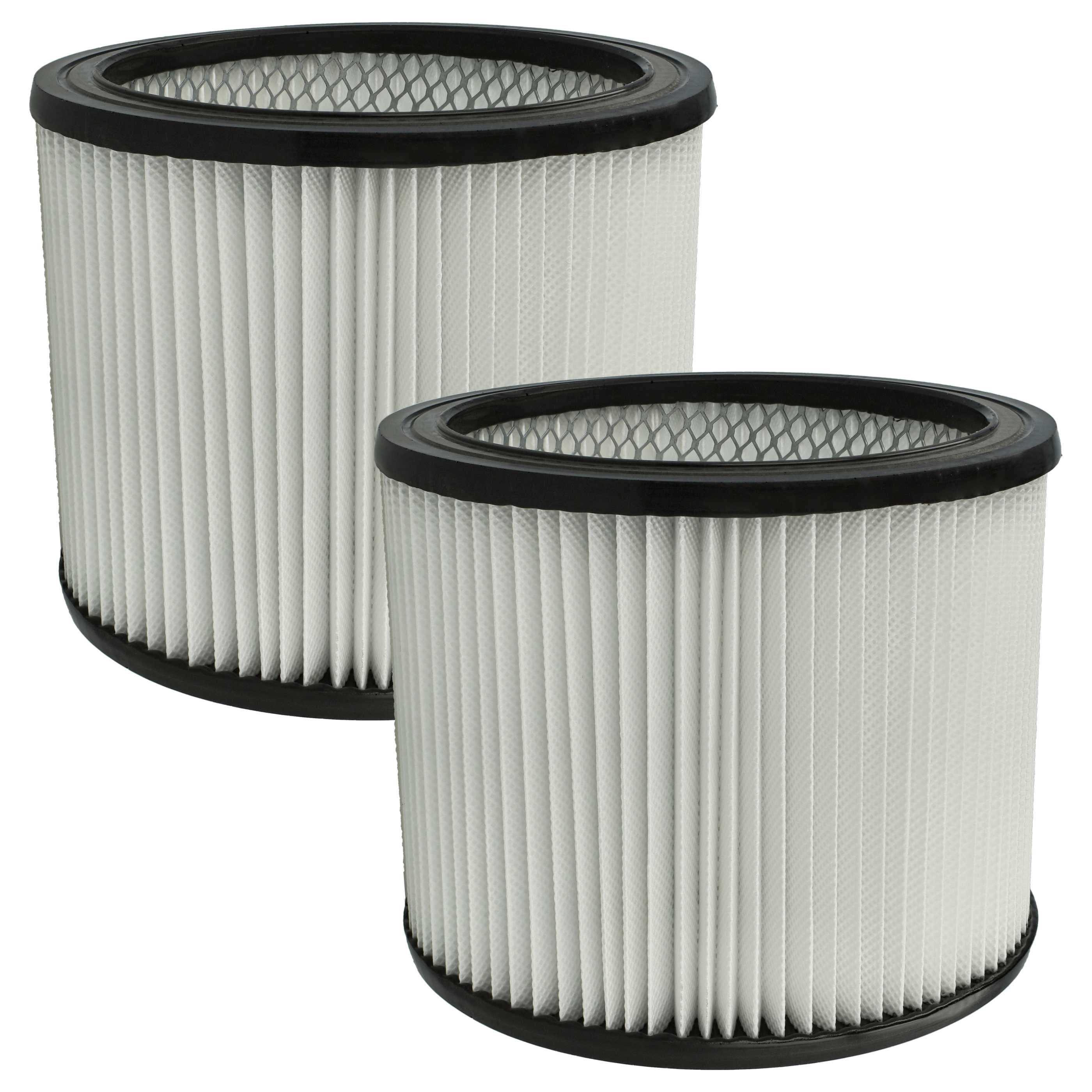 Vhbw 1x Filtre Plissé Compatible Avec Shop-Vac Super 615 S2, Super 760 Ultra 40 Blower Aspirateur Noir Blanc 84055353