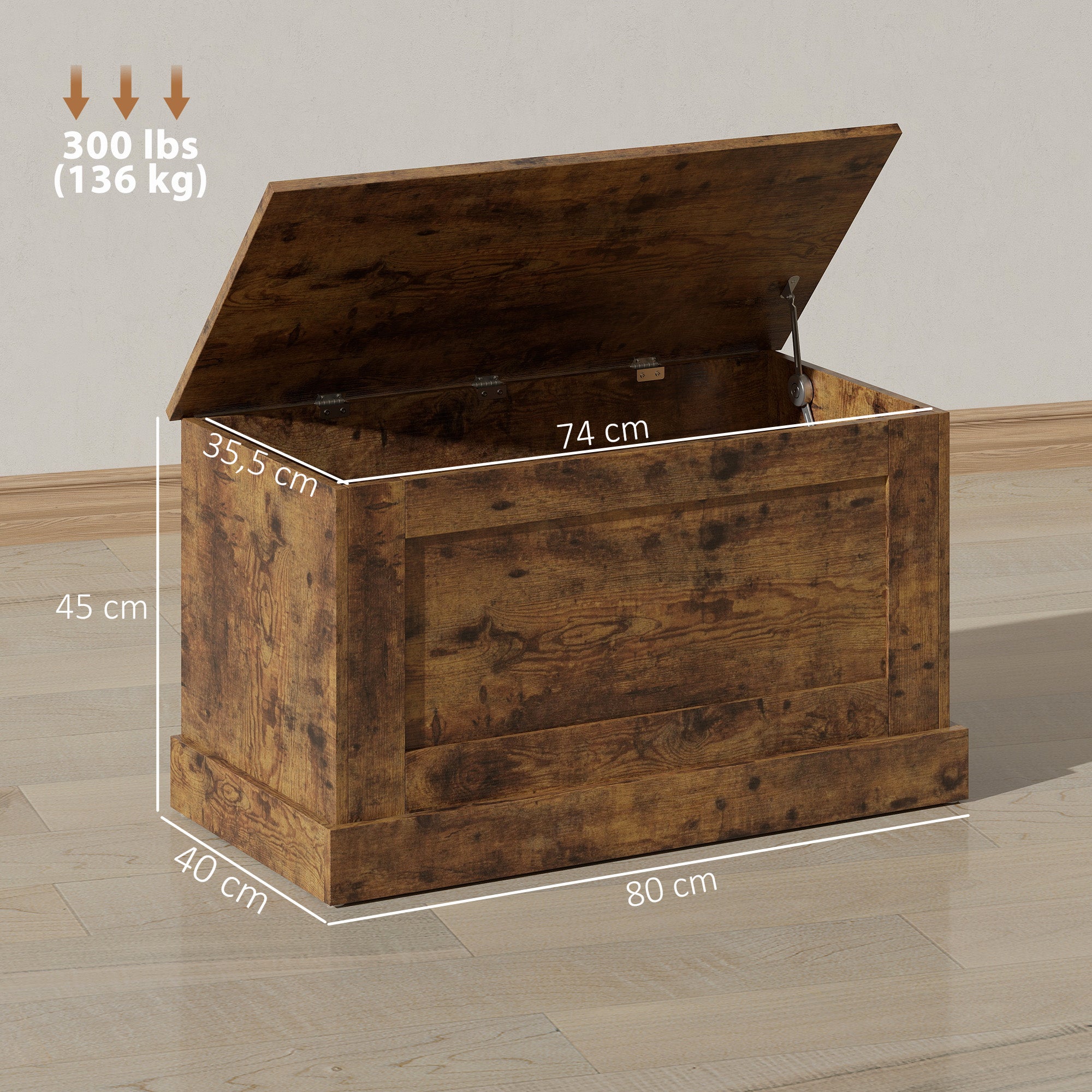 Coffre de rangement panneau de particules HOMCOM - 3