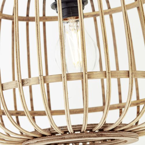 BRILLIANT Nikka lampa podłogowa łukowa 1,7m czarny/naturalny | 1x A60, E27, 40W, pasuje do zwykłych żarówek (brak w zestawie) - 5