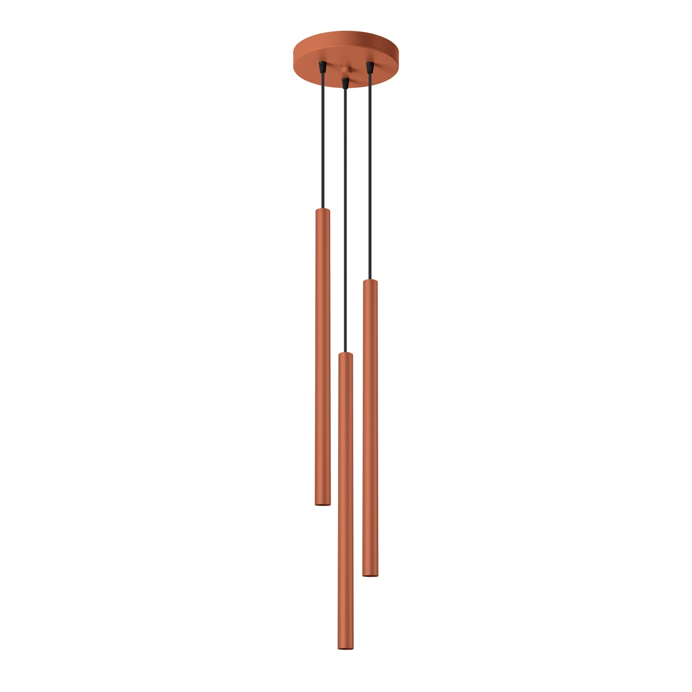 Lampa wisząca Pastelo ochra czerwona 3xG9x8W nowoczesna wym: 104 x 19,5 x 19,5 cm metal Sollux Lighting
