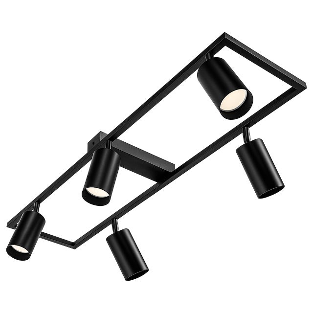 Lampa sufitowa żyrandol Bumo 5x LED GU10 60cm oprawa ruchoma czarna MasterLED
