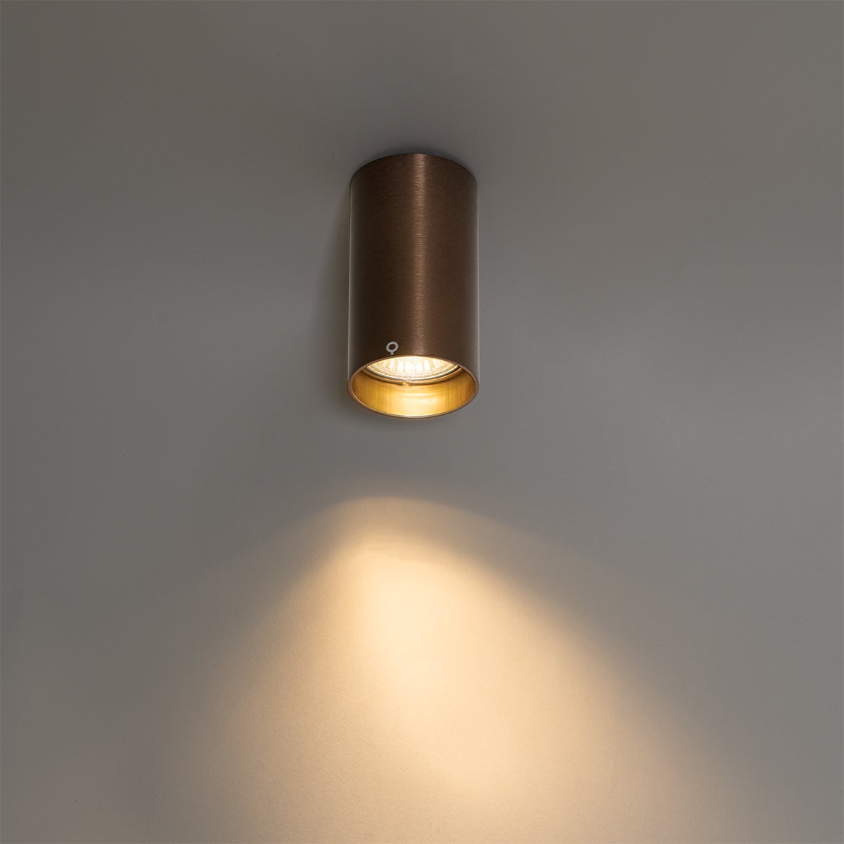 Faretto a plafone smart bronzo scuro con Wifi GU10 50 mm - Tuba - 8