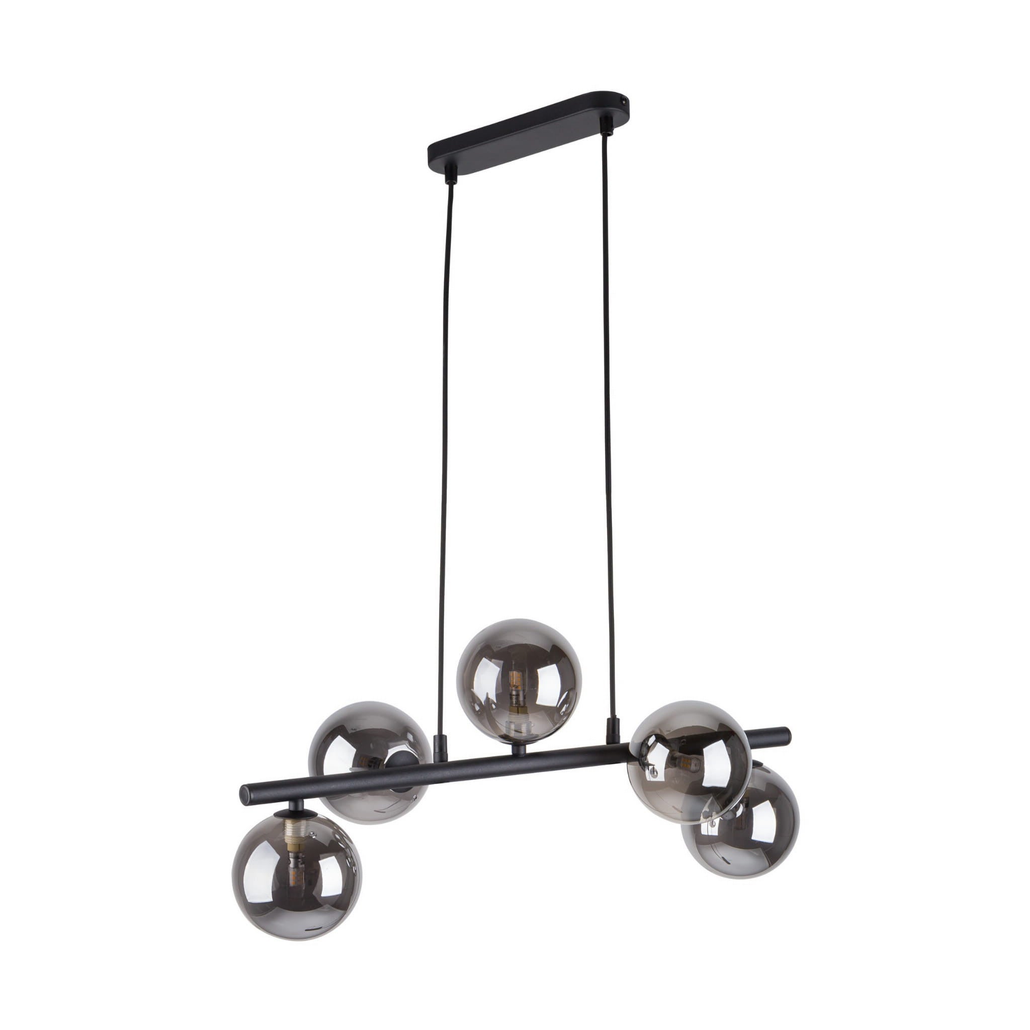 Lampa wisząca Estera czarna-grafit 5xG9x6W wym: 115 x 27 x 63 cm szkło TK Lighting
