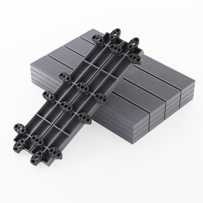 Deska Tarasowa Kompozytowa WPC Antracytowa 50x8x2,1 cm GUMI - 16szt.