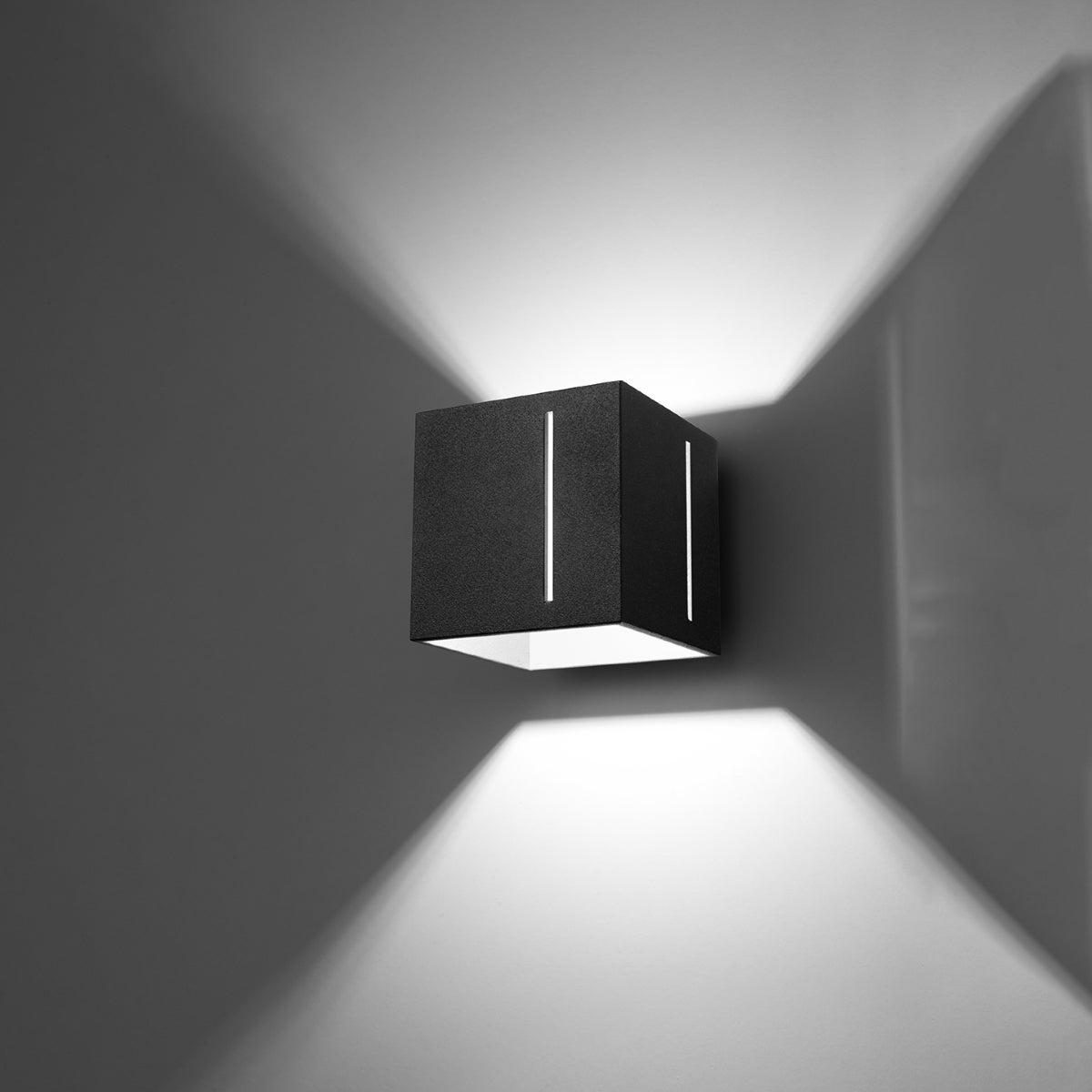 Kinkiet LUMINARA czarny LED 3000K - 10x12x10cm Sollux