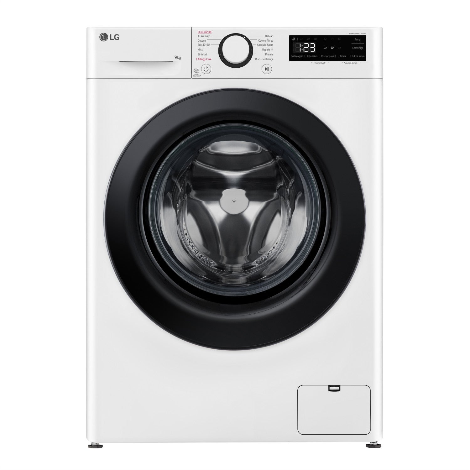Machine à Laver LG F4NX1009NWB – 9kg 1400tr/min – Blanc – Neuf