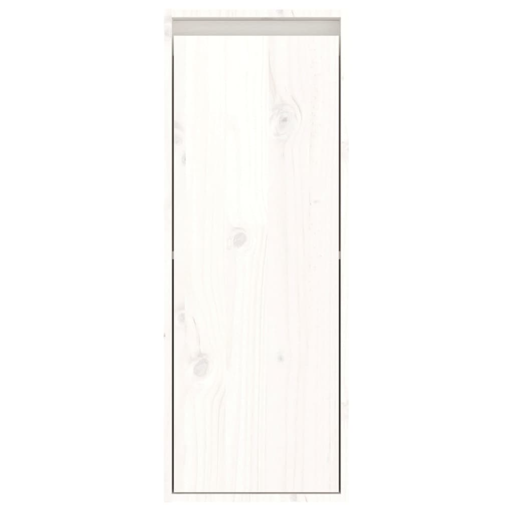 Maison Exclusive - Armario de pared 2 uds madera maciza de pino blanco 30x30x80 cm - 7