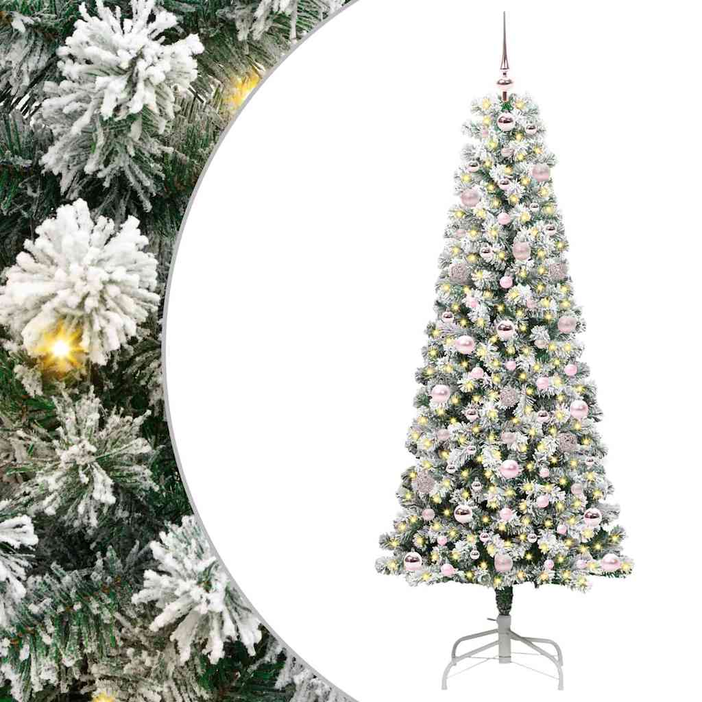 Sztuczna choinka z zawiasami Ze LED Lights 180 cm PVC
