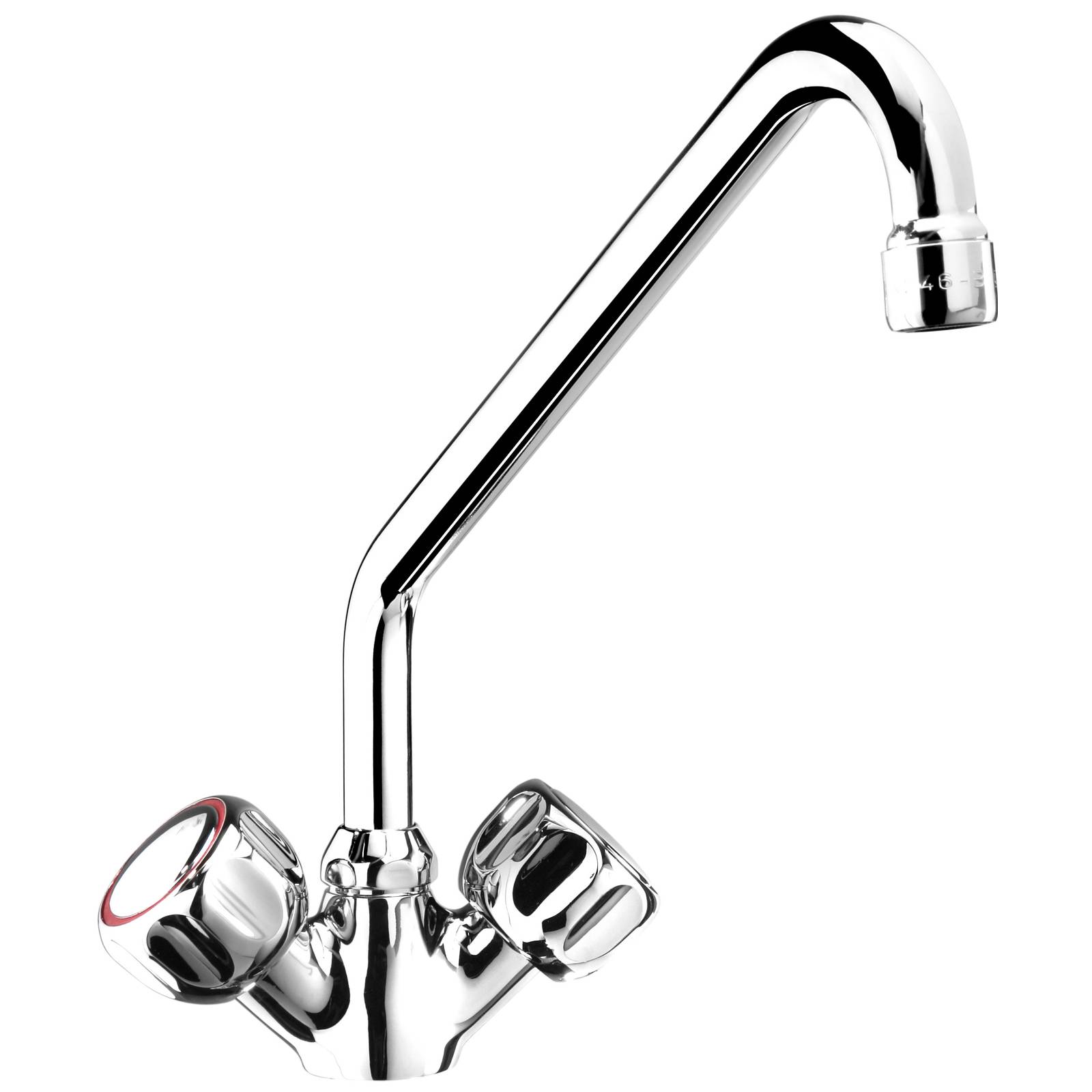 Rubinetto cucina con manopole Ottone cromato Rubinetto Rubinetto acqua ...