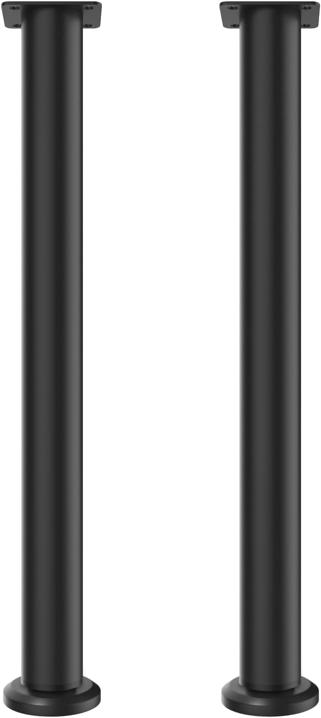 Set de 2 picioare de masă reglabile pe înălțime 72-110 cm, picioare de masă metalice robuste, picior de birou reglabil din metal pentru 200 de piese 2buc