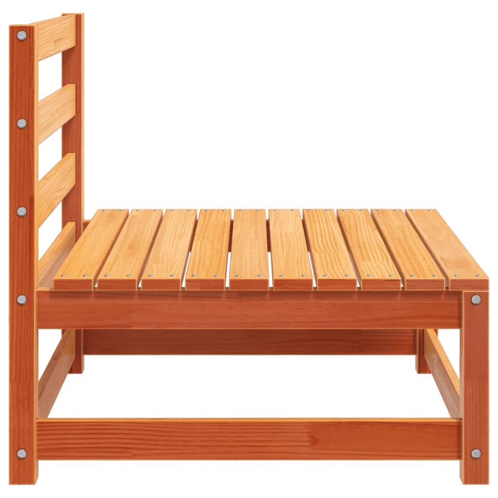 Maison Exclusive - Canapés de jardin cire marron 2 pcs bois de pin massif - 6