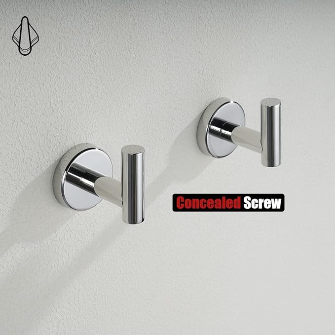 Ganci Da Parete In Acciaio Inox 304: 6 Taglie Disponibili. Perfetti Per Camera Da Letto, Cucina E Bagno. Pratici E Resistenti.