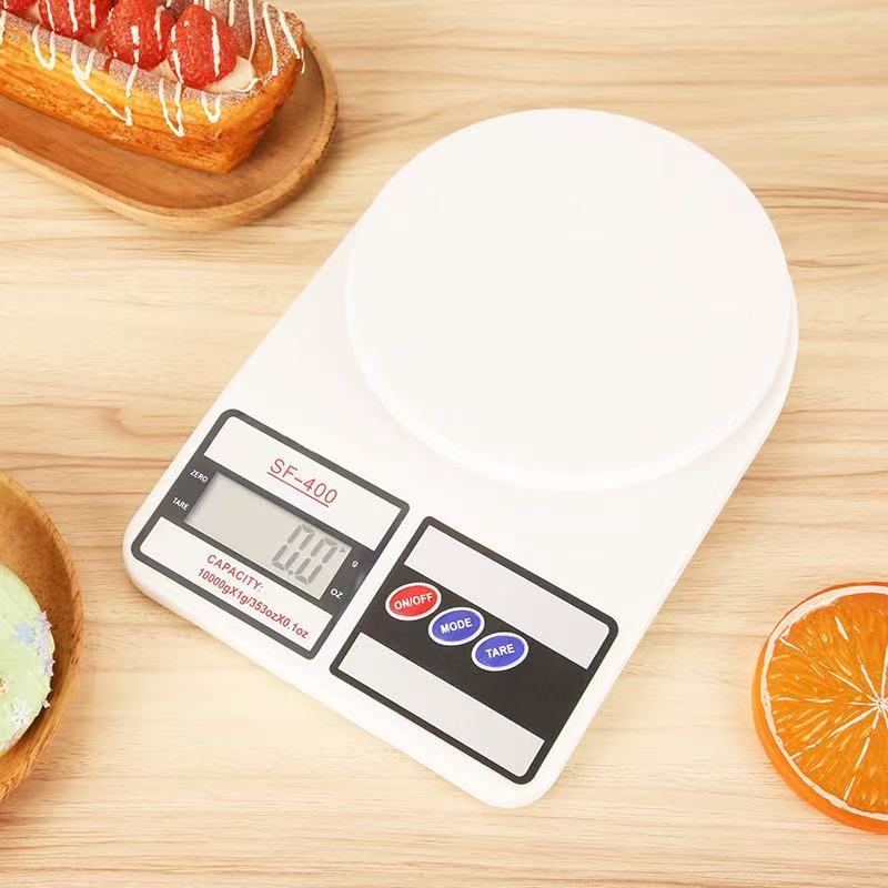 Cyfrowa waga kuchenna z przyciskiem LCD, zakres ważenia od 1 g do 10 kg, zmienna, średnia