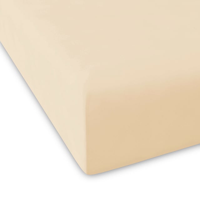 Drap housse PURE créme 100x200+28 cm